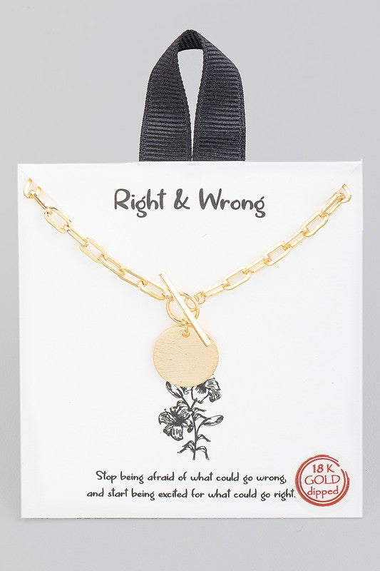 Toggle Charm Necklace