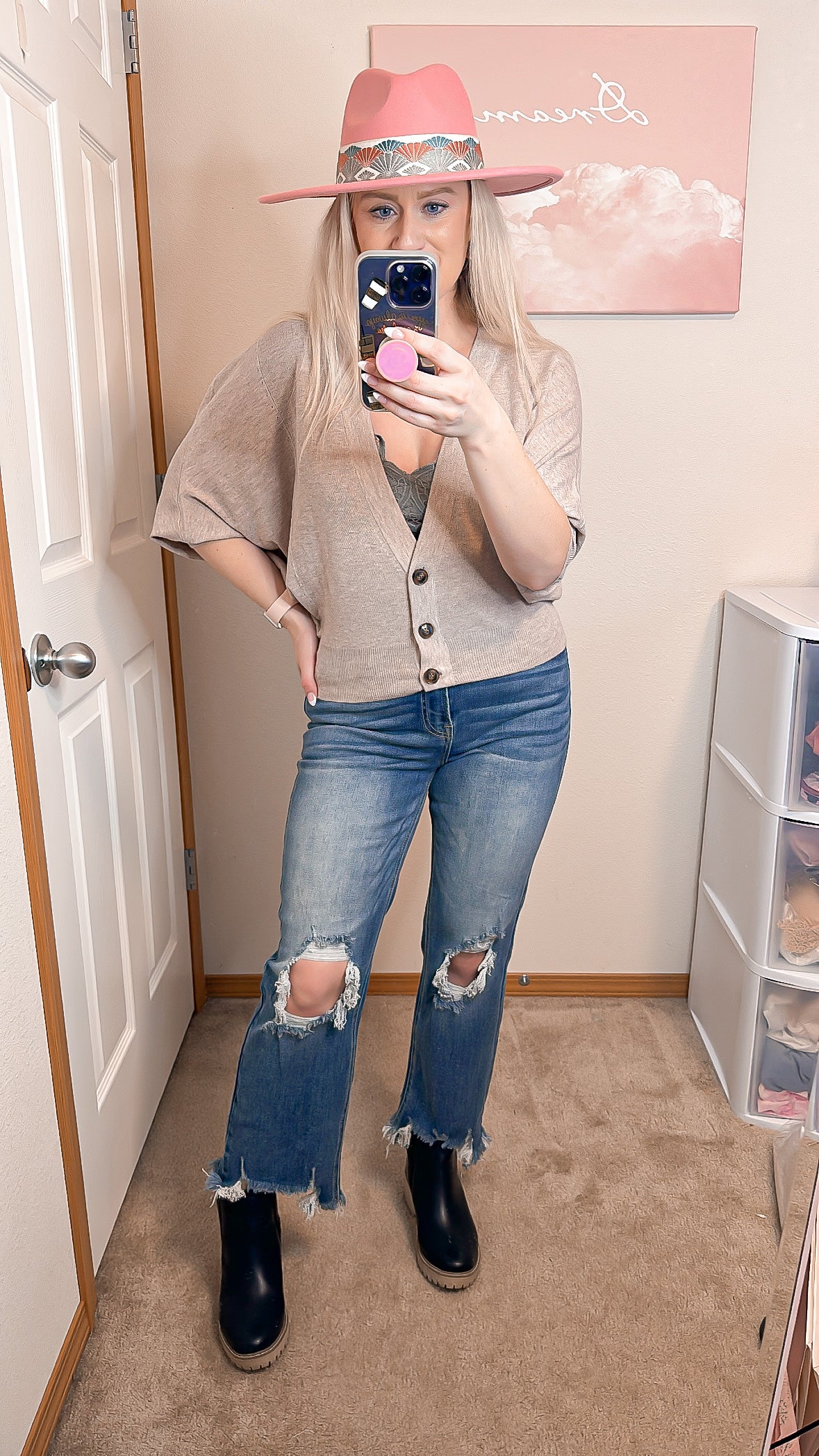 Dolman Sleeve Spring Cardigan