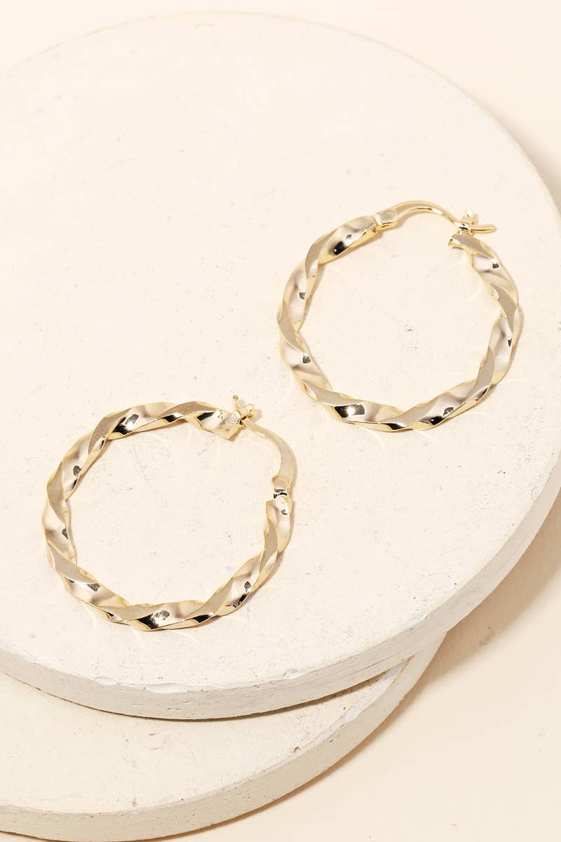Twist Hoop Earrings