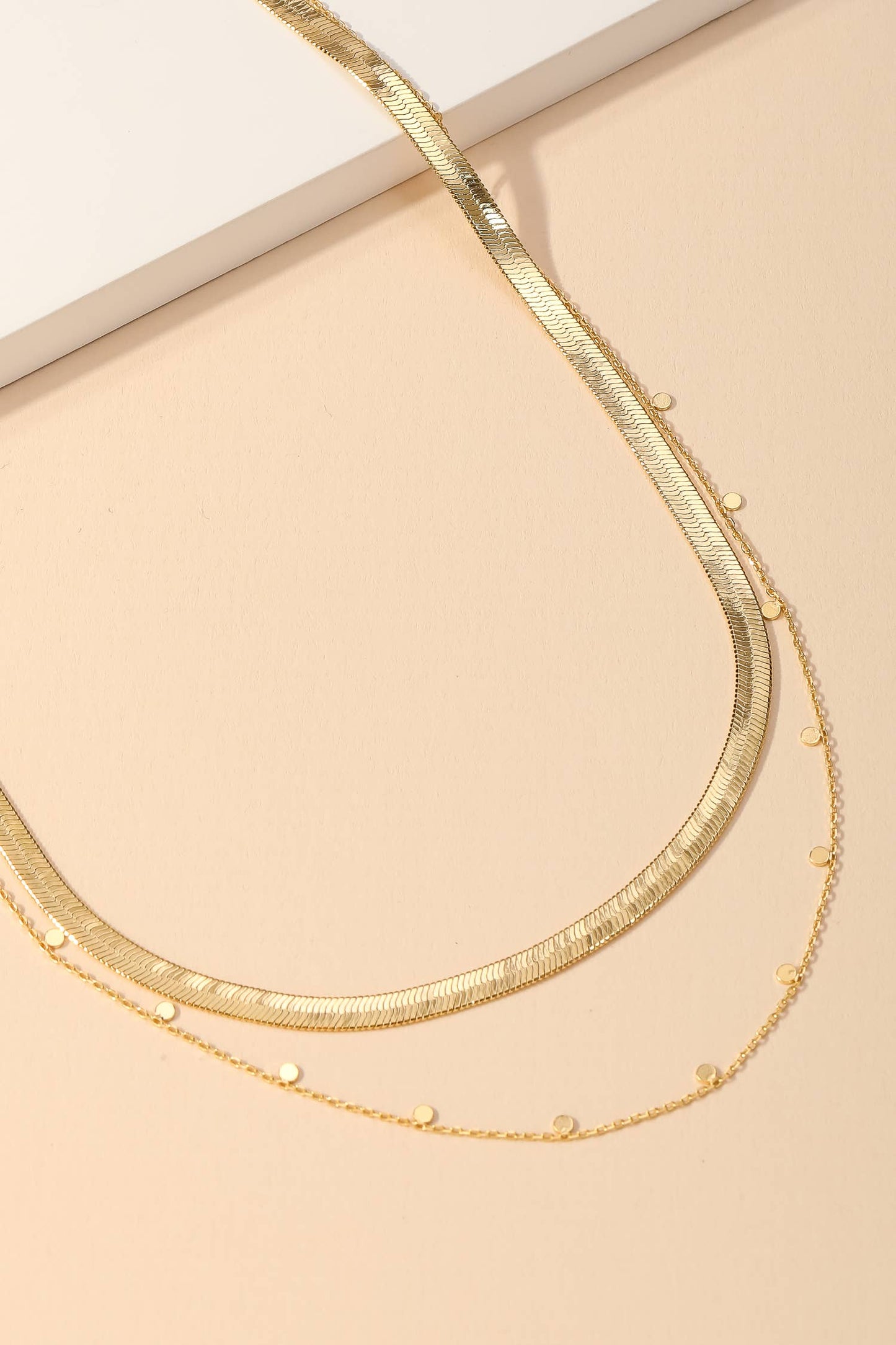 Double Layered Chain Link Necklace