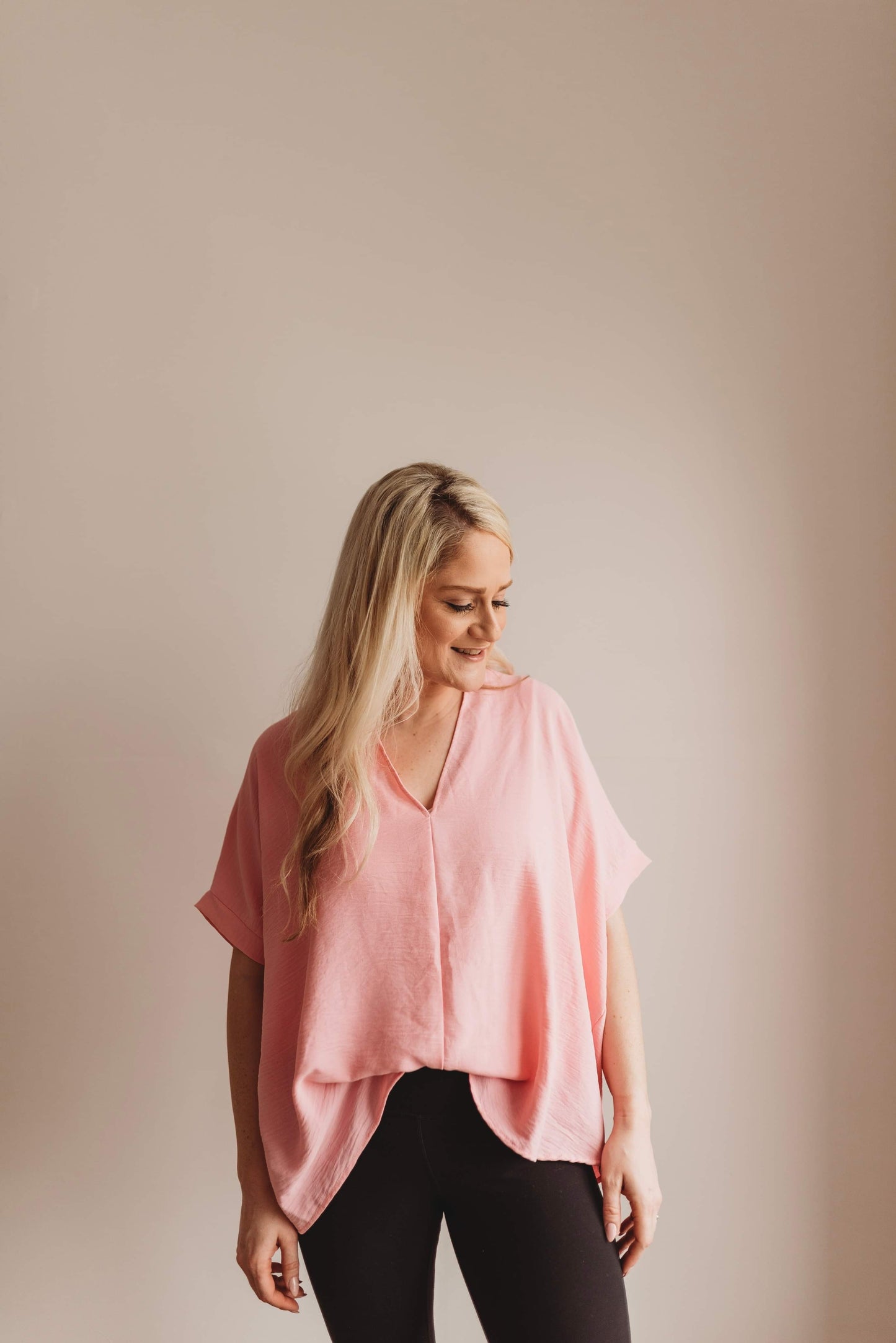 Happy Vibes V-Neck Top