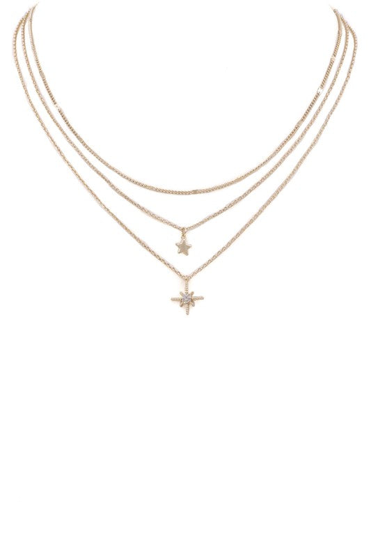 Layered Star Necklace