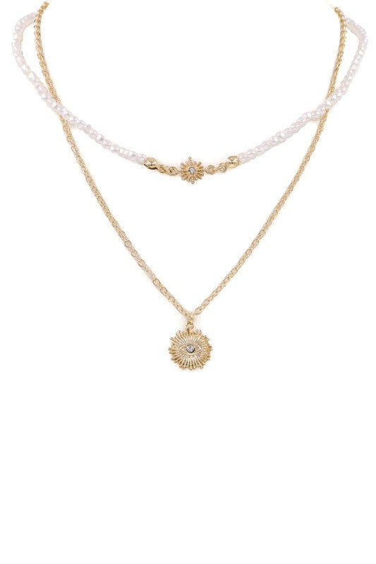 Layered Evil Eye Necklace