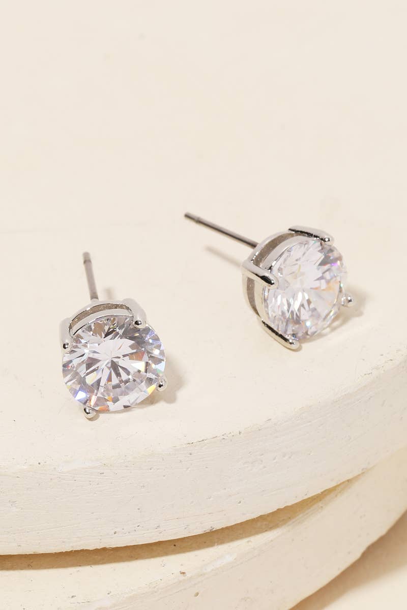 Rhinestone Stud Earrings