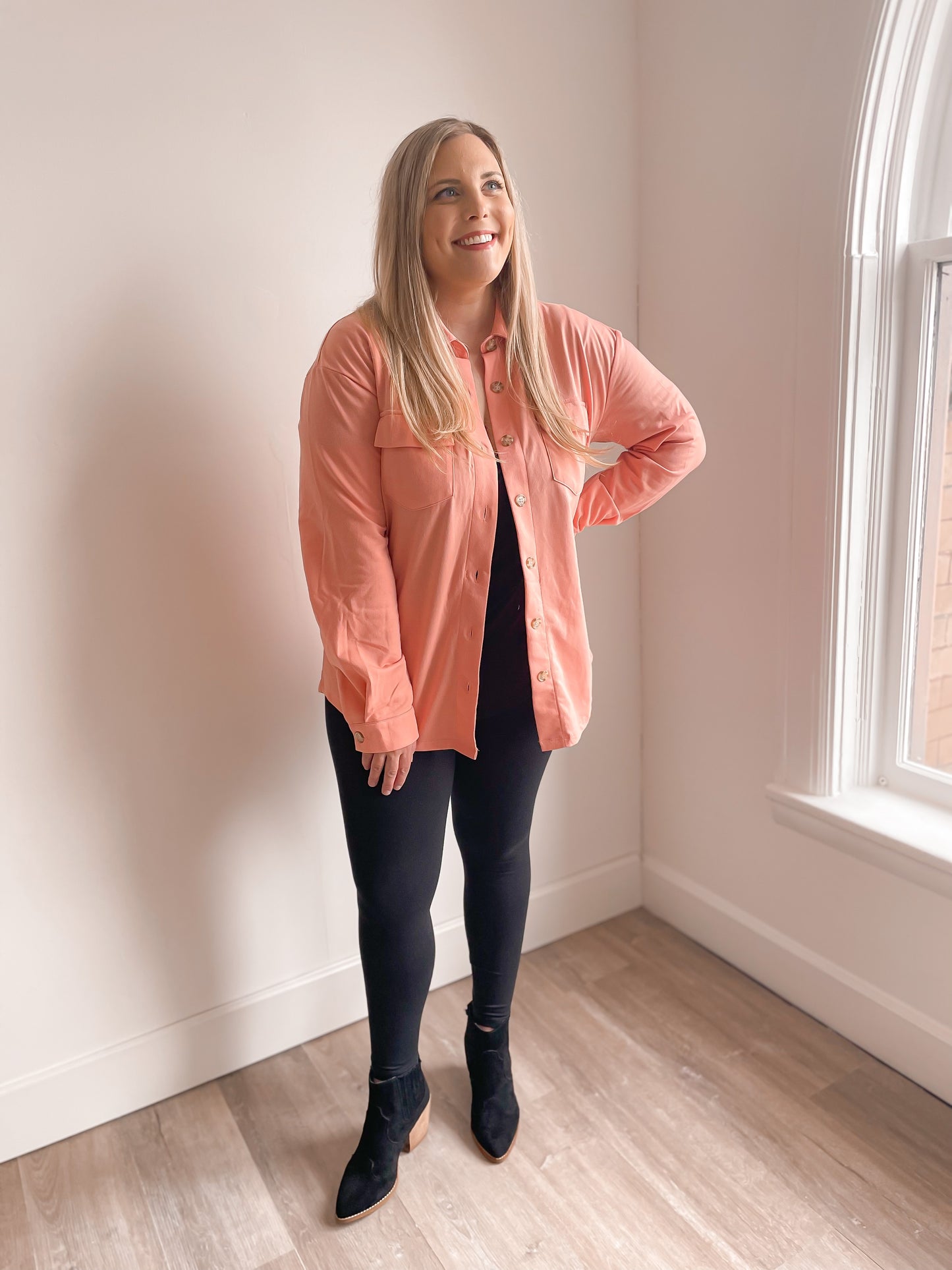 Coral Shacket