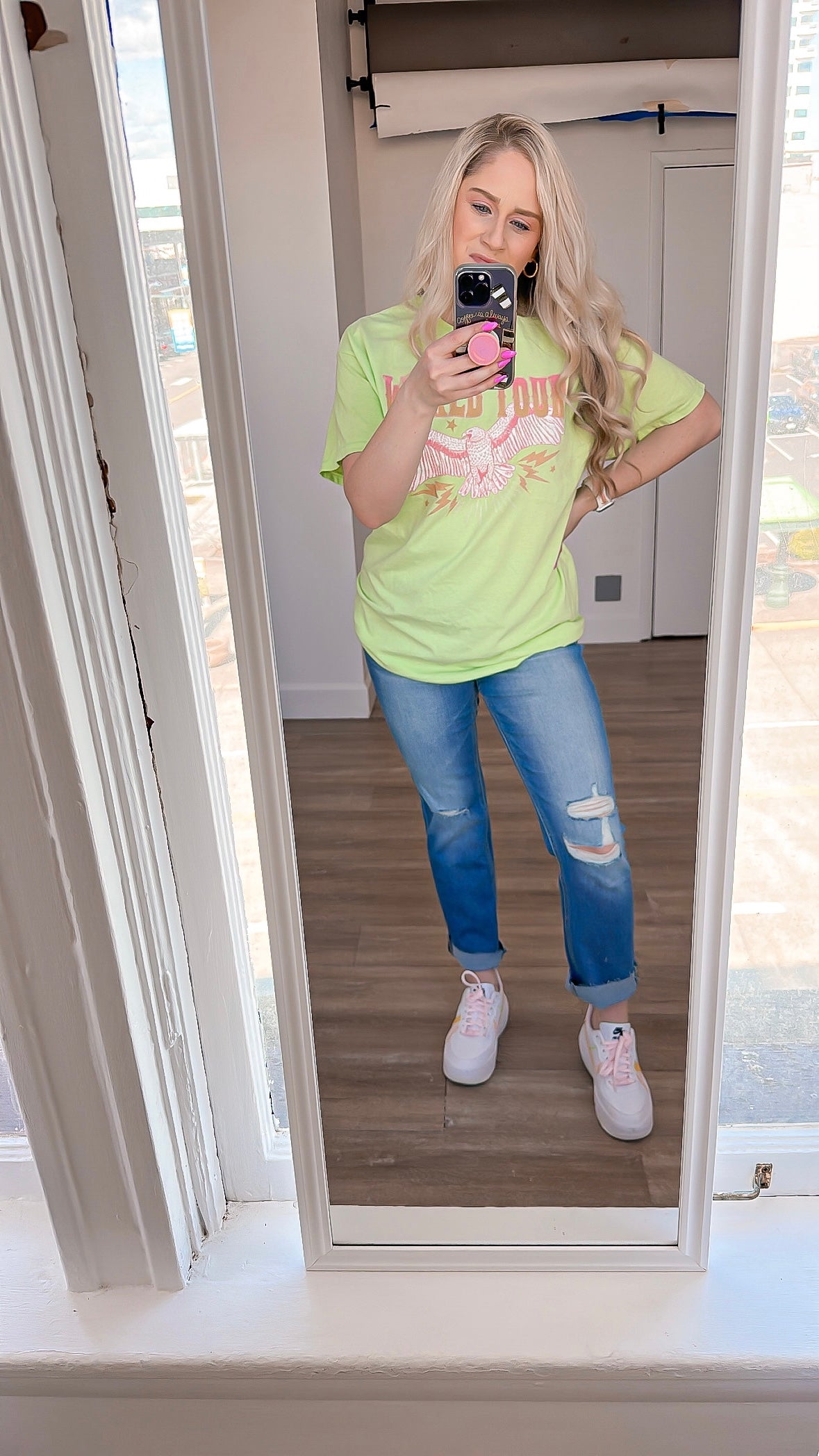 Neon graphic top