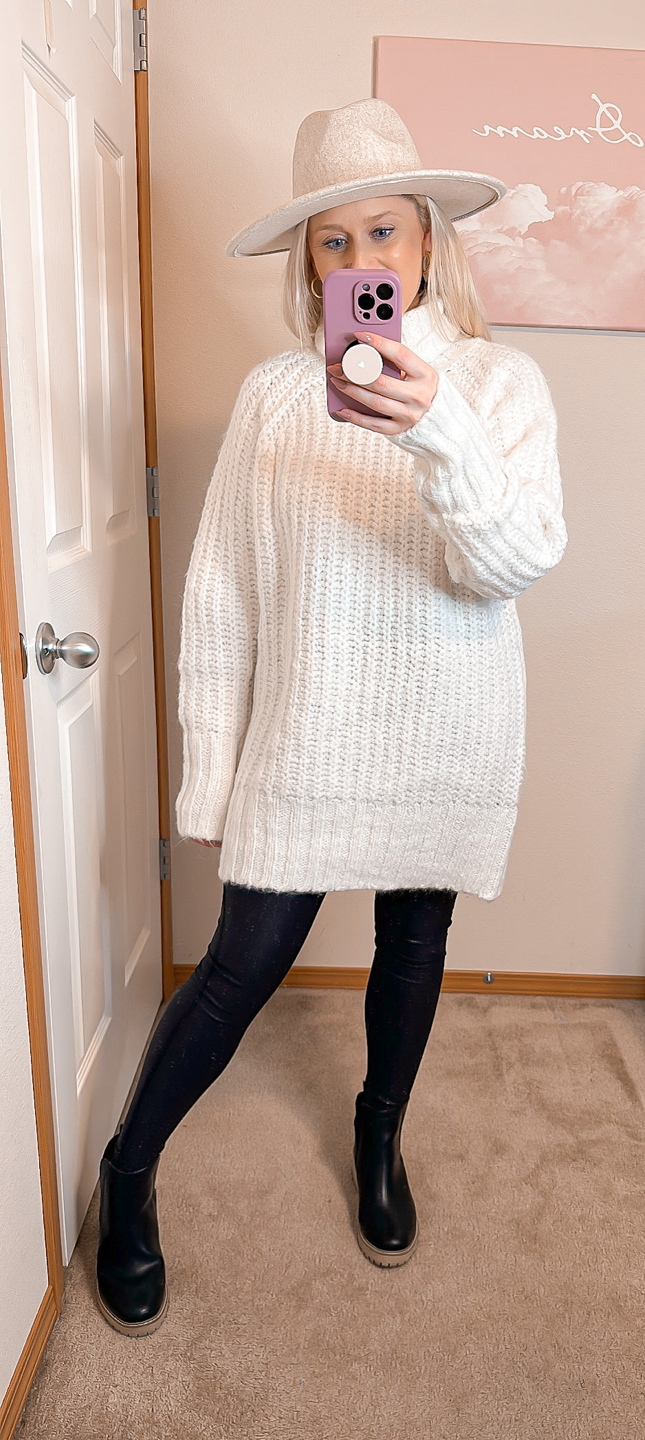 TURTLENECK TUNIC SWEATER