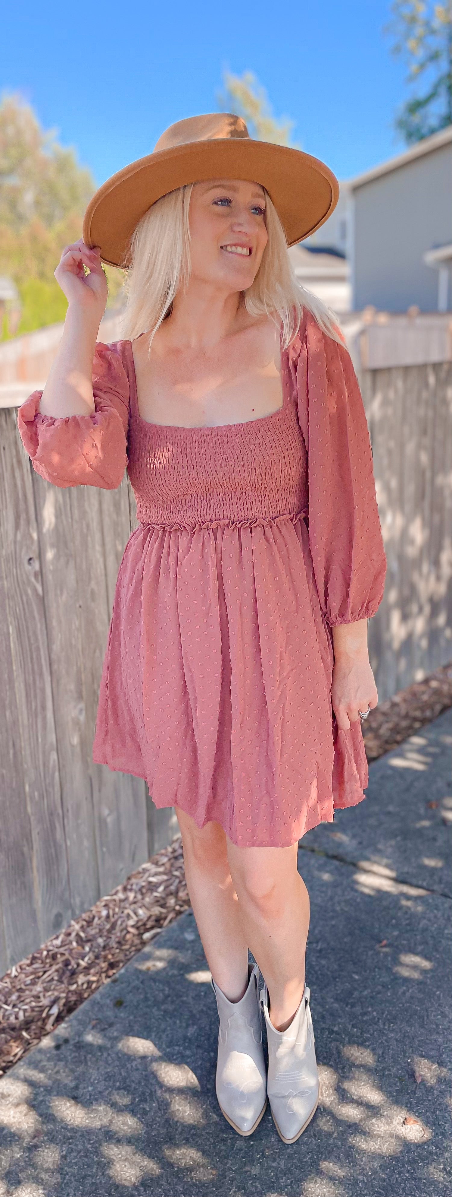 Dusty Rose Fall Dress Small Dusty Rose Fall Dress Small