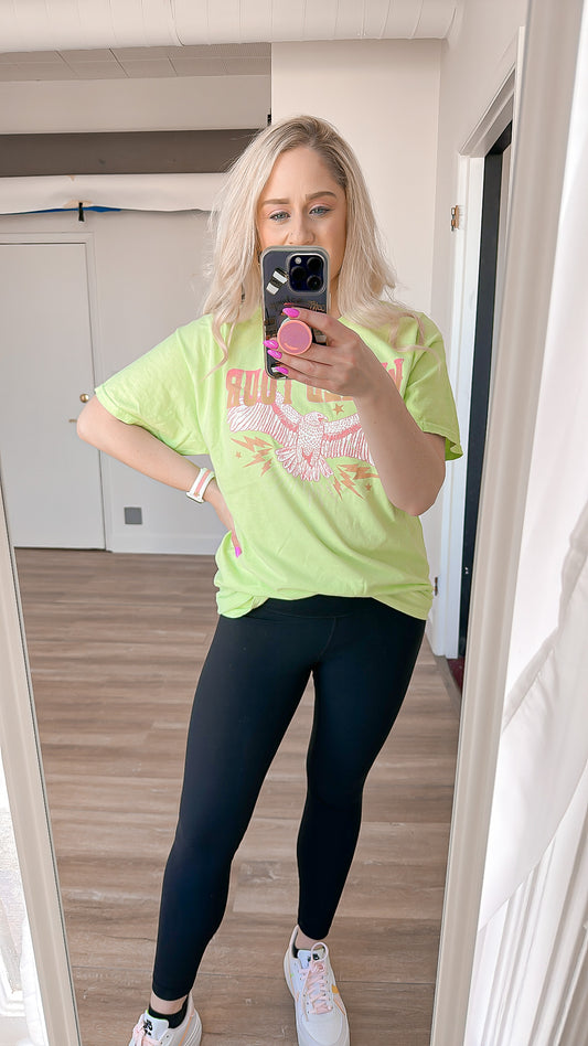 Neon graphic top